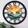 Farmhouse 25cm Circular Iron Wall Clock with Vintage Look
