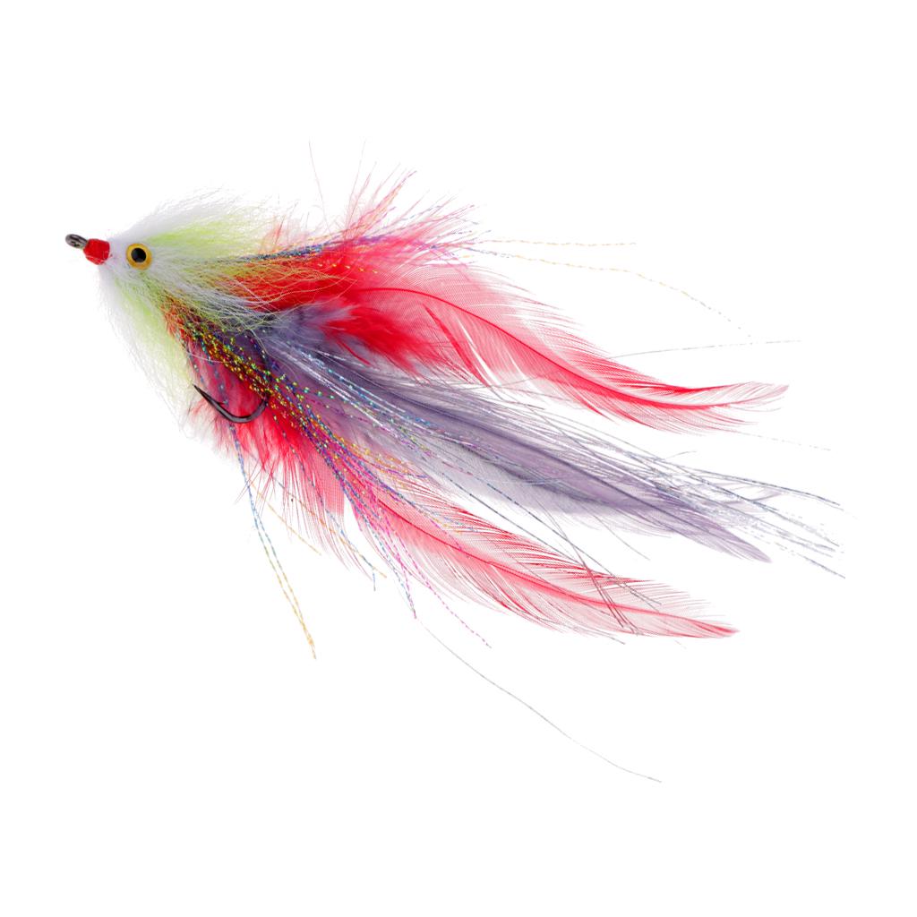 Fly Fishing Saltwater Flie Streamer Steelhead Salmon Striper Pike Trout Simulation Flies Lure for Freshwater Lake River