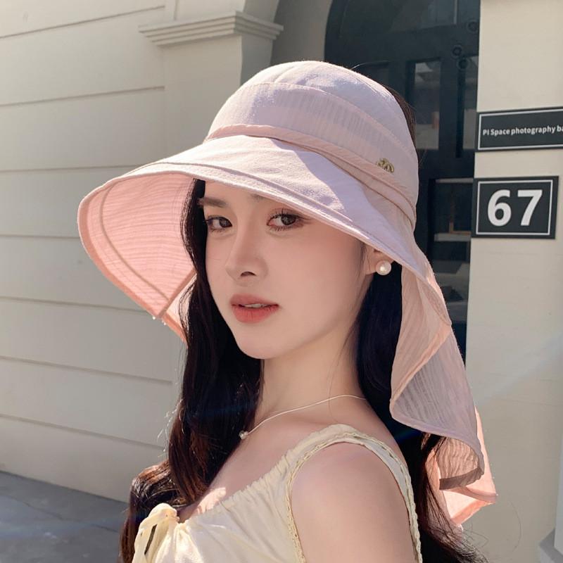 Outdoor Sun Protection Hat With Wide Brim For Women Summer Uv Blocking Stylish Fashion