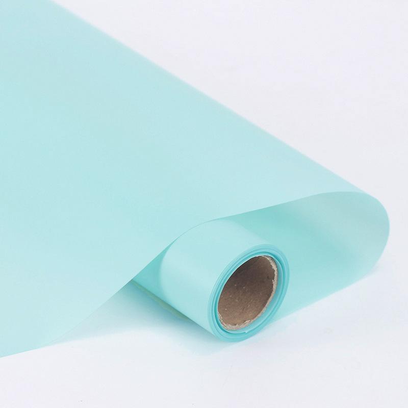 58CMx10M/2 volume Waterproof Floral art Wrapping Paper Roll Solid Color florist fresh flower wrapping paper Materials Fog paper