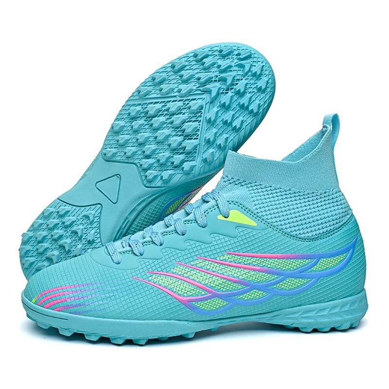 High-top football shoes men's long nails and broken nails student children's professional training shoes large size football shoes
