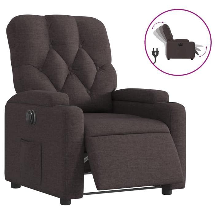 VidaXL Electric Recliner, Relaxation Chair with Adjustable Backrest and Footrest, Living Room Seat, Modern, 3204691