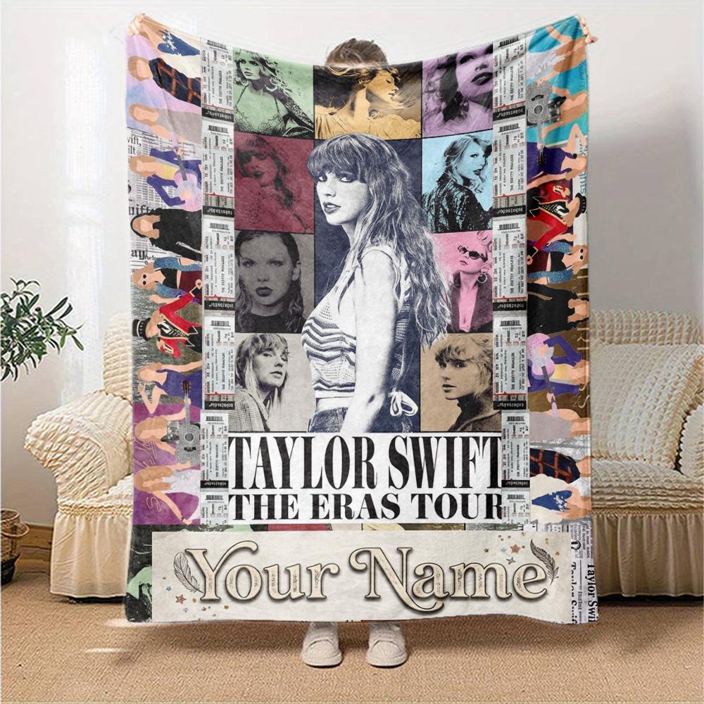 Name Custom Swift Print Flannel Blanket High Quality Warm Comfortable Cover for All Seasons Perfect for Gifts Home Decor