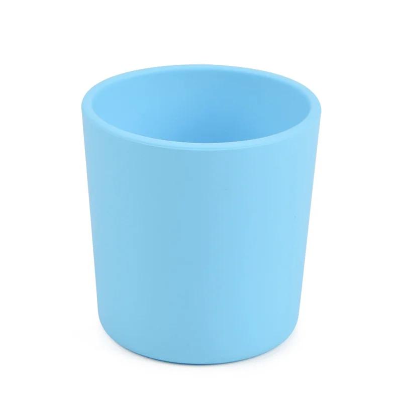 Kids Silicone Water Cups Baby Snack Cup Portable Outdoor Travel Children Cups Teacups Drinkware Food Grade Silicone BPA FREE
