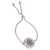 Pulsera difusora de aromaterapia hueca de acero inoxidable ajustable con aceite esencial y perfume
