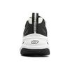 Skechers DLites Fabric Synthetic Leather Round Toe Lace-Up Low Top Dad Shoes Men Sneakers White Black 237226-WBK