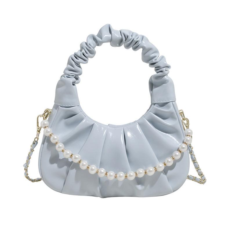 Style Minimalist Pu Handheld Purse With Zipper Closure For Casual Outings