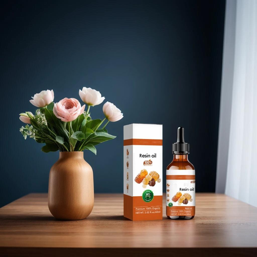 60ml Organic Frankincense Resin Oil For Face - Reduces Fine Lines & Wrinkles, Soothes Irritated Skin, Hydrates & Rejuvenates For Youthful