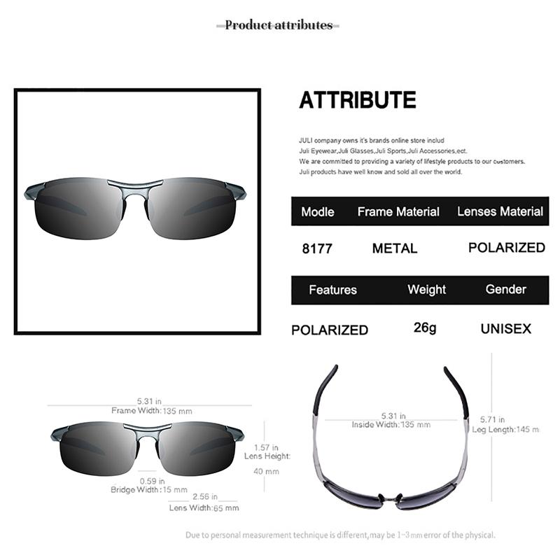 MAXJULI Sports Designer Style Sunglasses for Men Women Gafas de sol Driving Cycling Fishing Golf Alloy Sun Eyeglasses 8177
