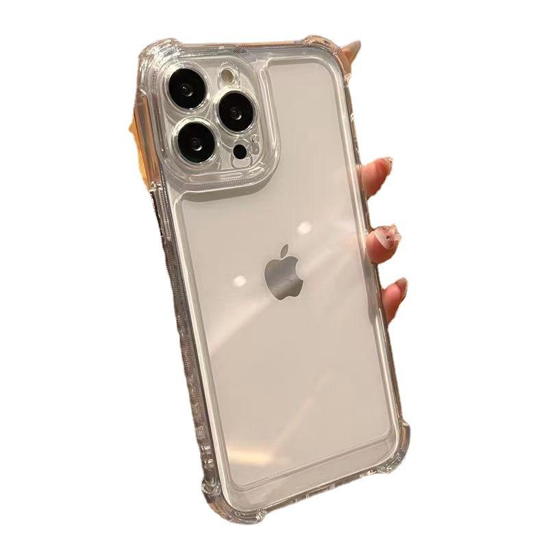 IPhone 16 Four Corner Airbag Anti-fall Cover Suitable for Apple 15 ProMax Mobile Phone Case 14 Transparent Protective Cover