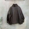 C S In The Room High neCk Double Collar Belt Long Sleeve jaCket 2Color C