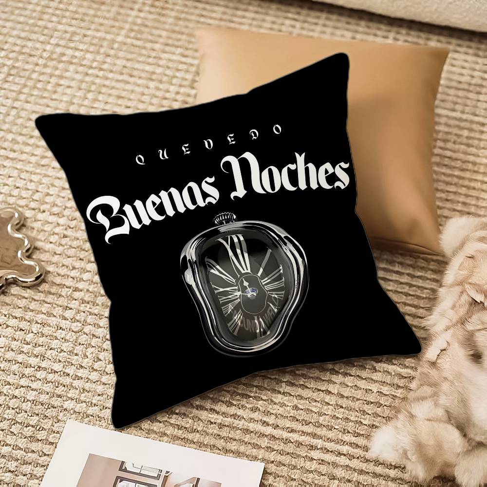 Buenas Noches Q-quevedo-MT Singer Pillow Case Comfort Sofa Bed Silky Elegant Invisible Zipper Decorative Cushion Cover