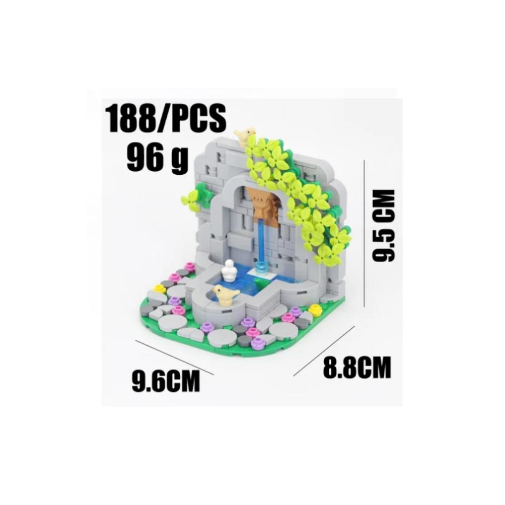 MOC Medieval Building Blocks Set Accessories Smithy Bedroom Table Bar Furniture Kitchen Assembly Boy Toy Mini Bricks K027 DIY