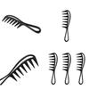 Hair Comb With Fish Bone Handle Large Teeth Styling Brush For Mens Hair Styling And Haircare