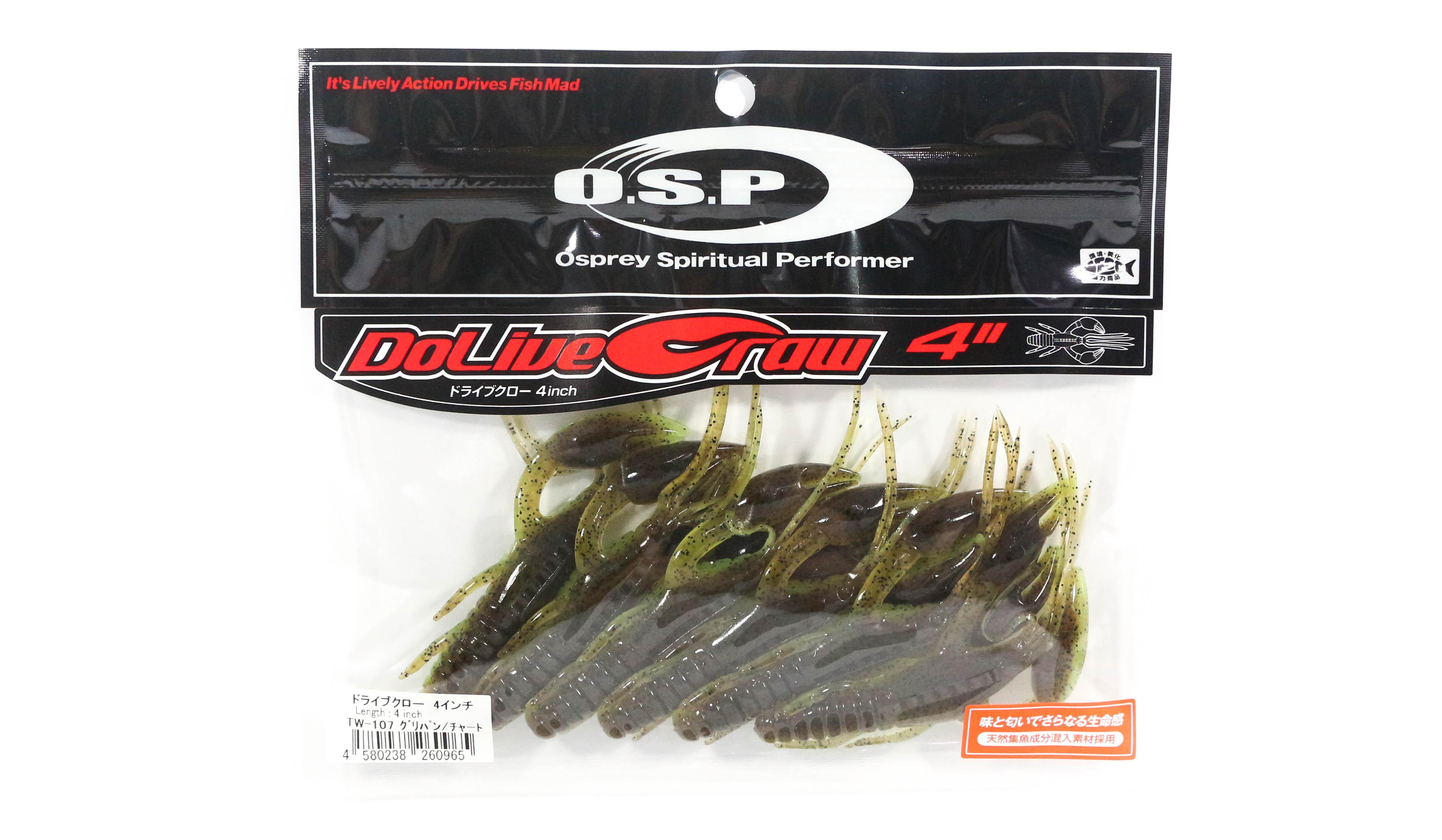 

Мягкая приманка OSP Dolive Craw 4 дюйма TW107 (0965)