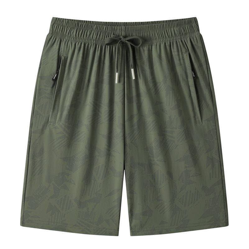 

Plus Size Men s Ice Silk Breathable Bermuda Shorts - Summer Loose Fit with Drawstring. 7XL