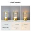 Metal LED Table Lamp Touch Dimming USB Rechargeable Cordless Retro Bar Desk Ligh Restaurant Dining Lighting Bedroom Home Decor