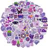 Small 4cm Purple Stickers (100 Sheets) - Fresh Girly Style for Dopamine Journals & DIY