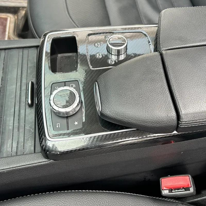 Szénszálas Fólia Benz GLE GLS ML GL W164/W166/W167 Autóhoz Belső Matrica Középkonzol Sebességváltó Műszerfal Légbeömlő Kilincs Panel