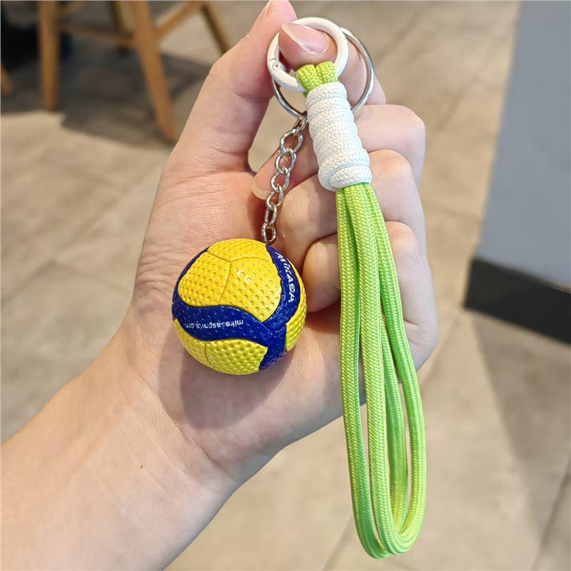 Exquisite Volleyball Keychain: Sporty Pendant for Men, Women, Backpack Ornament, Souvenir Gift