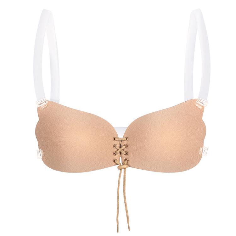 Nou Aripi de Înger Zeița Lala Fără Bretele Push-Up Acoperitoare Silicon pentru Mamelon și Sutien Mărire Sân