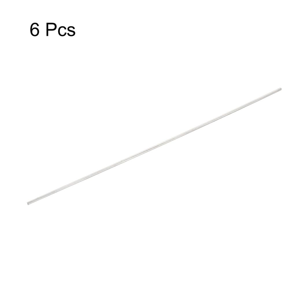 uxcell Set of 6 304 Stainless Steel Round Bar 1mm x 100mm for Various