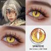 Eyeshare 1 Pair Cosplay Contact Lenses for Eyes Colorful Yellow Anime Lenses for Cosplay Halloween Cosmetics Pupils