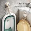 No-Drill Suction Cup Pot Lid & Cutting Board Storage Rack, Folding Wall Mount Shelf