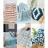 Soft Crochet Yarn 87.5yd Cotton Crochet Yarn 100g/3.5oz Soft Baby Blanket Yarn for Crocheting Weaving Sweater Scarf Hat