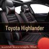 2023 Toyota Highlander 2.5L Elite Edition 5-Seater All-Season Leather Seat Covers, Full Wrap-Around Cushions