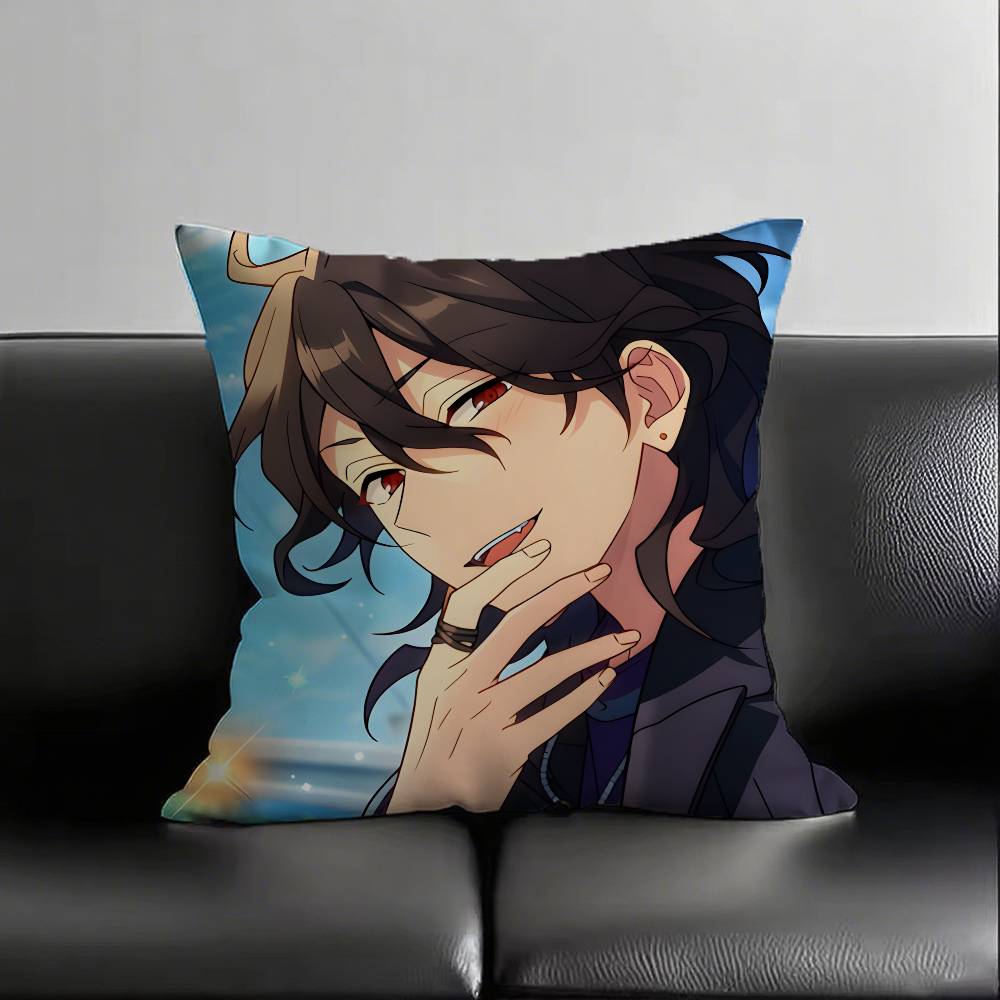 1pc Rei Sakuma Pillow Case Fashion Square Pillowcase Bedroom Sofa Room Ins Decoration Leisure