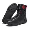 Comfortable, Wear-Resistant Motorcycle Riding Boots with Track-Level Protection