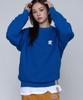 GRAVER [Unisex] Small Cloud Bear Smile Sweatshirt_Cobalt Blue