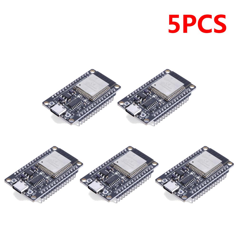 ESP32 WROOM-32 Development Board 5V USB/Type-C CH340C WiFi+Bluetooth Ultra-Low Power Consumption SPI Flash Wireless Module