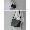[VITAFELICE] Vita Felice genuine leather handle 2way big nylon tote bag ladies vinb-9r011z (Charcoal)