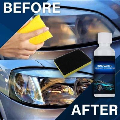 20 ml Reinigungsflüssigkeit für Autoscheinwerfer, zum Erneuern und Polieren von Scheinwerfern
