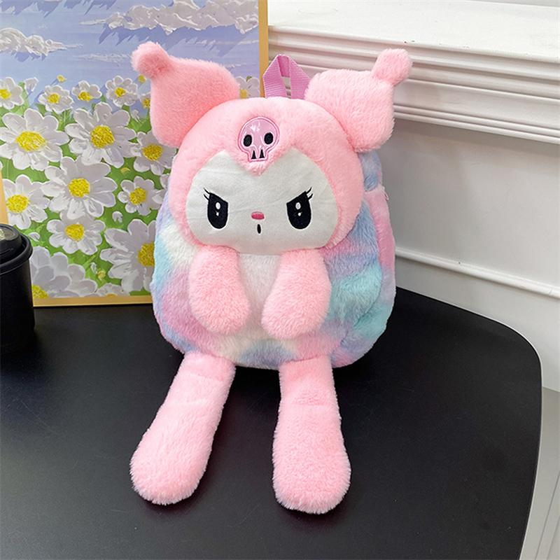 

Милый кукольный рюкзак Радужный рюкзак Детский мультяшный Милая сумка для перекуса Большая вместимость Кавайные плюшевые сумки для хранения Подарки