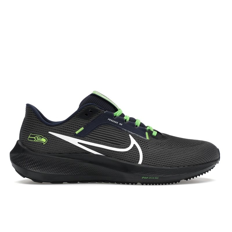 NFL x Nike Air Zoom Pegasus 40 Seattle Seahawks Pánské tenisky Černá Antracitová College-Navy DZ6007-001
