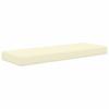 Outdoor Seat Cushion Cream 115 X 40 X 8 Cm 100percent  Polyester