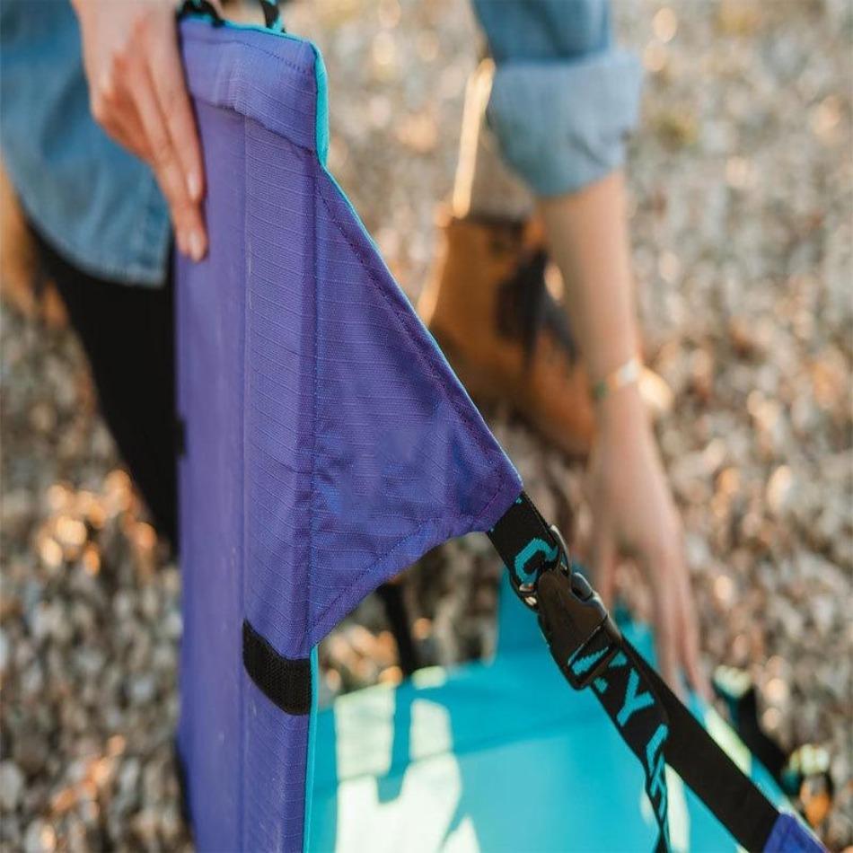 Outdoor Seat Cushion with Backrest Portable Waterproof Sitting Mat Camping Hiking Backpacking Fishing Chair Stadium Seat Pad