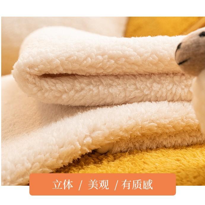 Winter Plush Leather Sofa Cushion, Winter Thickened Seat Cushion, Lamb Wool New Non-Slip High-End Sofa Cover Cover Towel