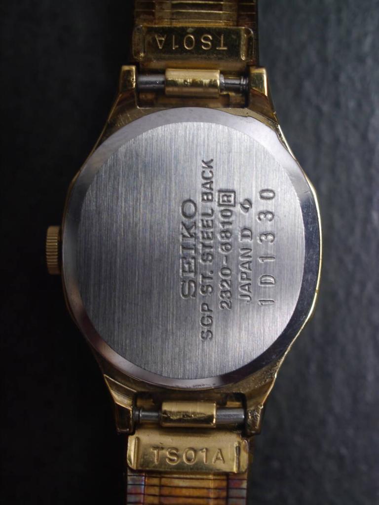 SEIKO quartz SGP working 2-hand watch, strap, 2320-6810, women's watch, ae141