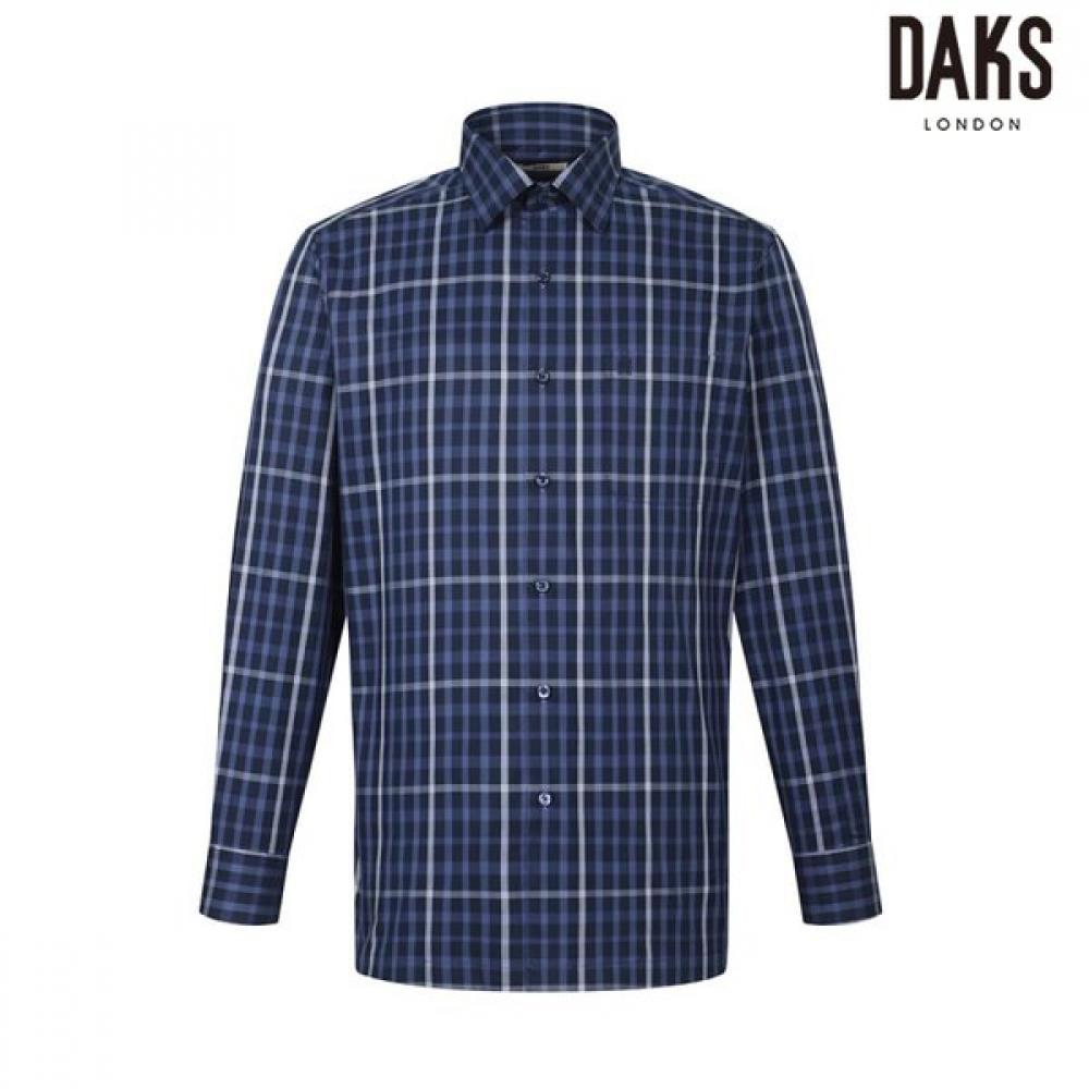 DakS Men S Medium Check 100  Cotton Regular Fit Shirt dmp1Shcl142n1 navy/95