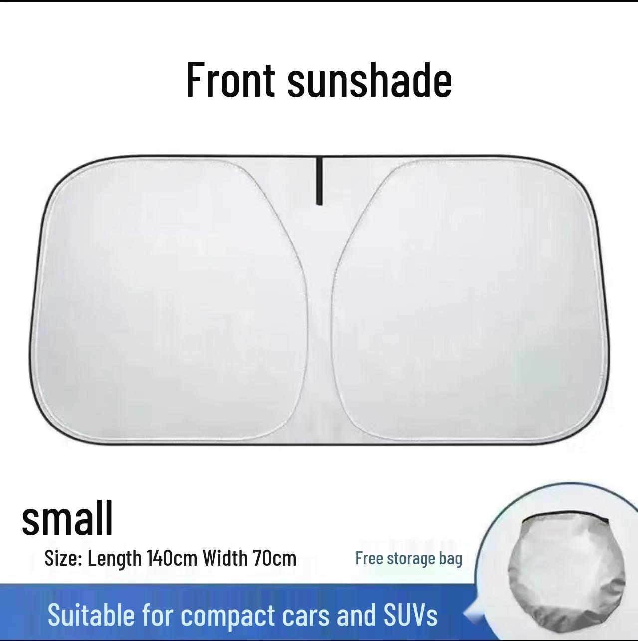 Car Sunshade: Heat-Insulating Windshield Sun Block Curtain
