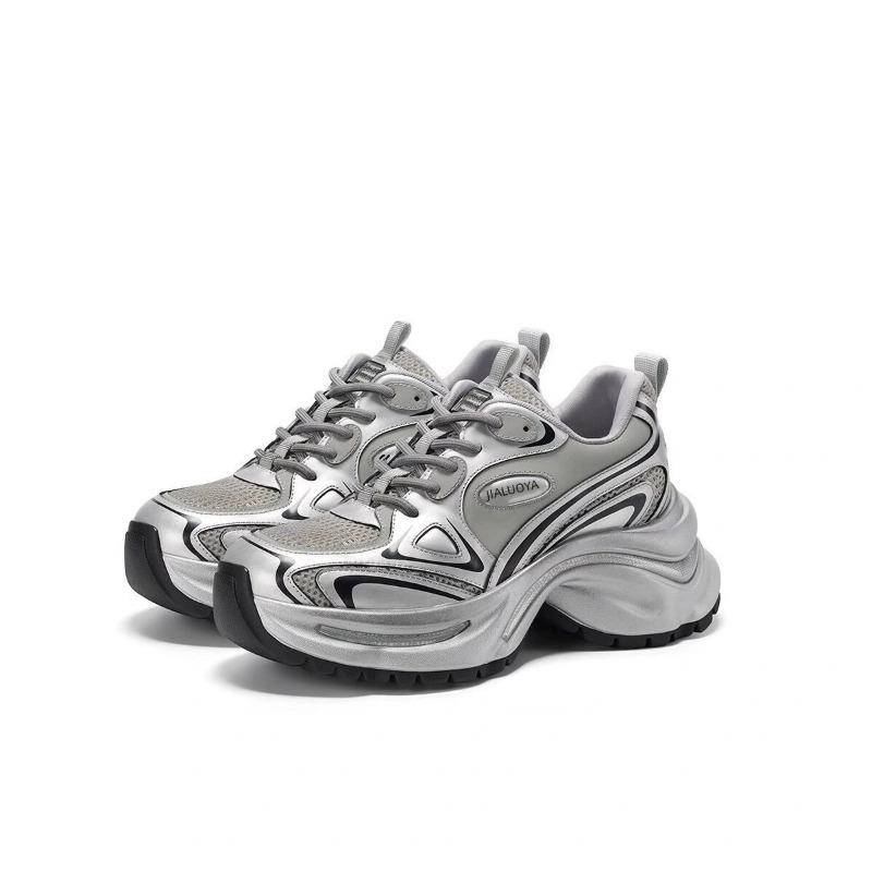 Silver dad shoes women's spring and autumn new heightened platform versatile casual sports shoes