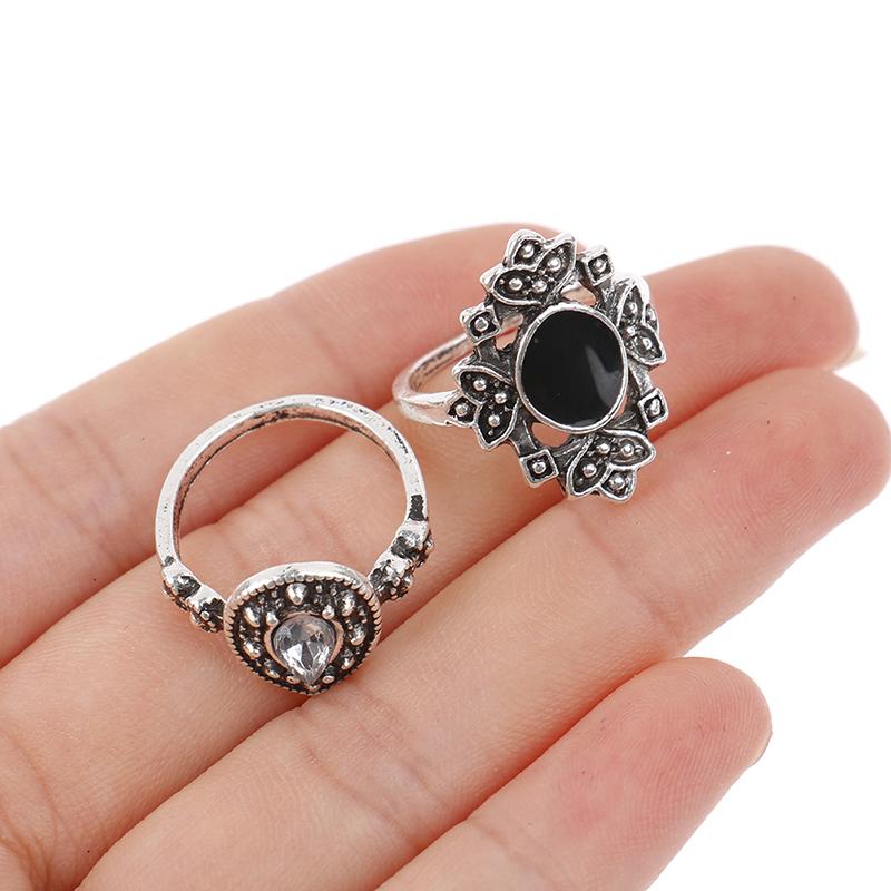 15 Stück/Set Vintage Ring Persönlichkeit Punk Gothic Herren Damen Ringe Schmuck Geschenk