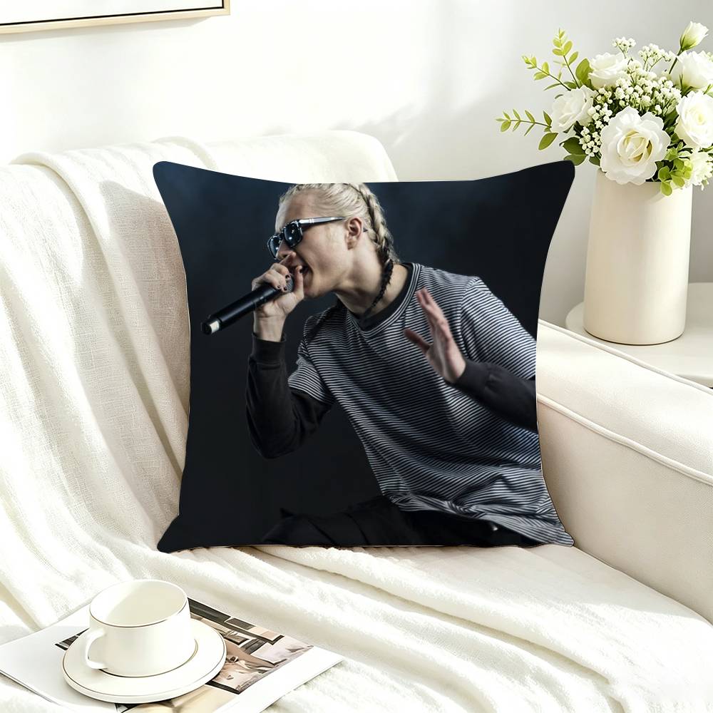 N-Nettspend Cloud Rap Trap Square Double-Sided printed Pillow Case Bedroom Bedside Pillow Sofa Cushion Cover