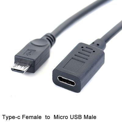 Προσαρμογέας καλωδίου σύνδεσης USB Type-C Female σε Micro Usb Male Otg