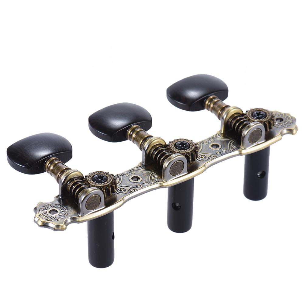 Alice 2 Pcs (L&R) Classical Guitar Tuning Peg Bronze Plated Acoustic Guitar Machine Heads 1 : 16
