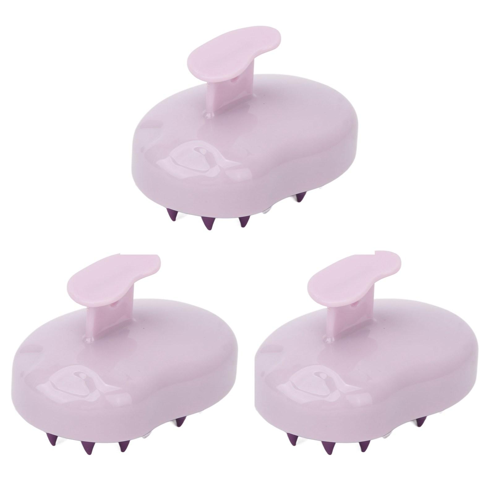 

3 шт. Щетка для шампуня, скраб для волос, массажер для кожи головы, мягкая щетина для купания, душа